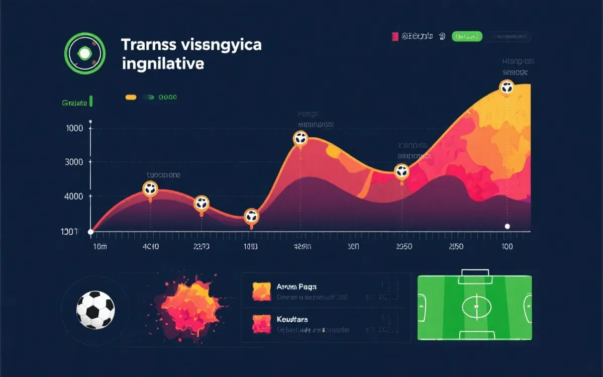 足球比赛趋势可视化图表：时间轴、压制区域与关键事件标记